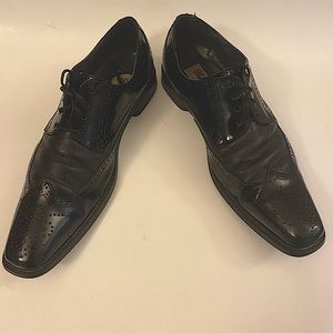Giorgio V Black Men's Dress Shoes Sz 10